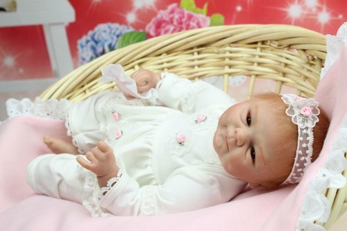 Simulated Reborn Baby Dolls 18/" Lifelike Silicone Vinyl Reborn Dolls Gifts US