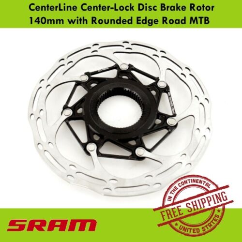 SRAM CenterLine Center-Lock Disc Brake Rotor 140mm with Rounded Edge Road MTB