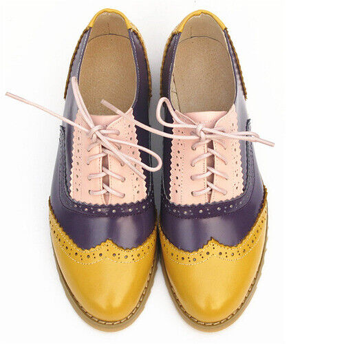 Details about   2020 oxford shoes flat shoes handmade retro summer spring women's shoes top 