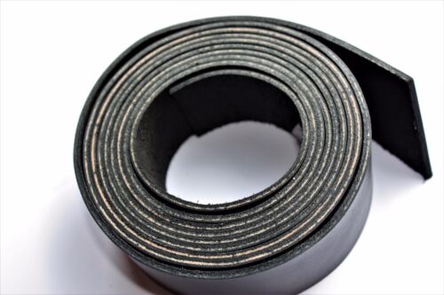 250 Cm Long Noir 2-2.5mm Veg Tan Bracelet en Cuir Ceinture Blanc Bande Largeur 10-100 mm