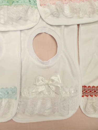 Rêve fantaisie unique taille froncée Bow bavoir bébé choix de couleurs ou Reborn Dolls