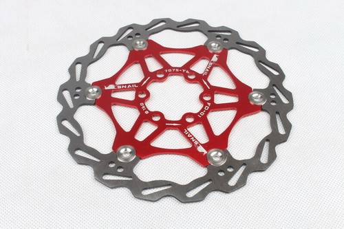 2x Snail MTB XC DH Mountain bike Brake Disc Floating Rotor 160mm Rotors Red
