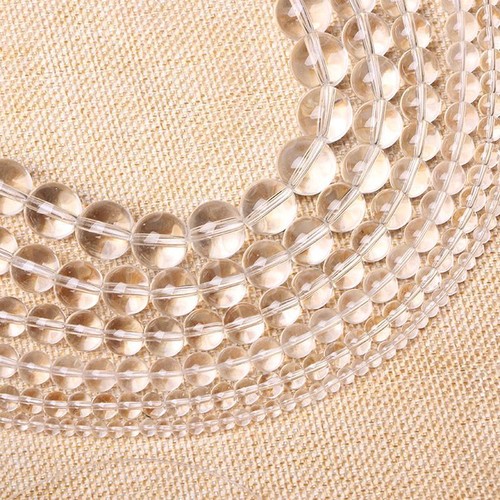 Natural White Rock Quartz Crystal Stone Beads For Jewellery Making Free Shipping