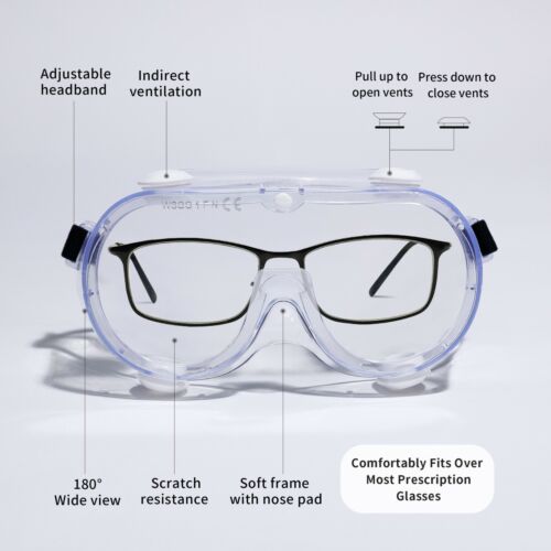 Protective Safety Goggle Anti-Splash Fogging UV-Protected Impact-Resistant
