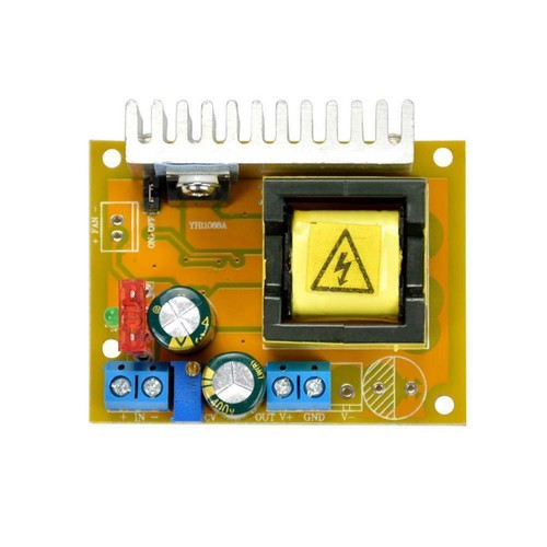 DC-DC 8~32V to 45~390V High Voltage Boost Converter Step-up ZVS Booster Mod W1E8