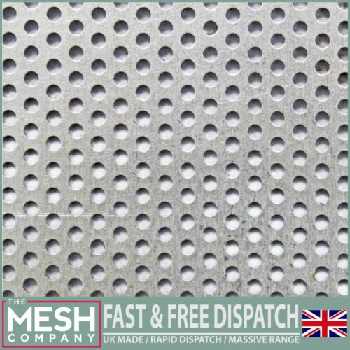 2mm Hole x 3.5mm Pitch x 1mm Thick Perforated Mesh Sheet 2mm Stainless Steel