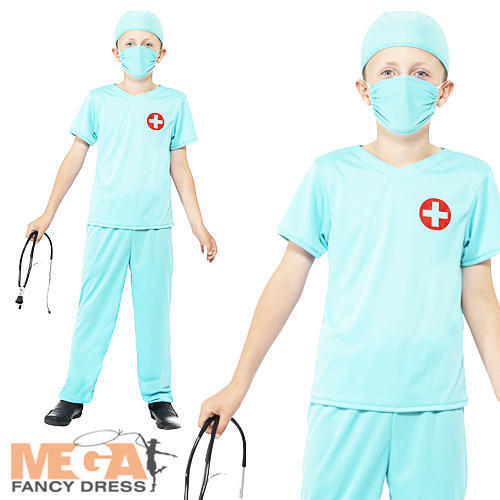 Chirurgien kids fancy dress up médecins childs uniforme garçons professions costume nouveau 