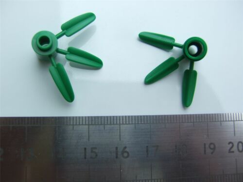 - 4114348 2 x Lego green bamboo Parts /& Pieces 3 leaves