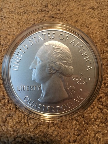 2014-P Great Smoky Mountains-US Mint-America The Beautiful-5 Oz Silver Coin wCOA