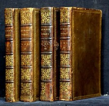 Burns: The Works of Robert Burns, 4 Bände, Ganzleder, Rückenvergoldung, 1819