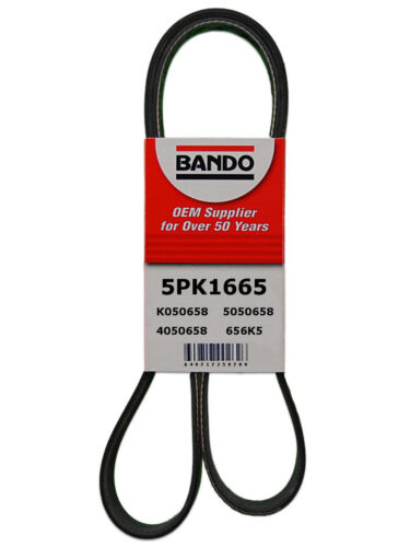 Serpentine Belt-Rib Ace Precision Engineered V-Ribbed Belt Bando 5PK1665 