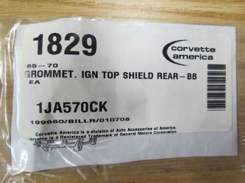 1965-1970 Corvette Upper Ignition Shield Grommet, Big Block, Rear, Free Shipping