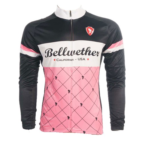 Bellwether Griffin Men/'s Long Sleeve Road Cycling Jersey Black//Pink XXL
