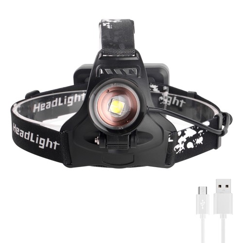 Zoomabar XHP50 LED USB Stirnlampe Kopflampe Militär Taschenlampe Licht Powerbank