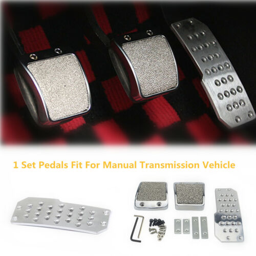 Non-Slip Car Vehicle Foot Pedals Pad Clutch Brake Aluminum Manual Footst Cover