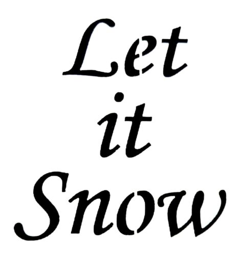Let it Snow Christmas Stencil Card making Christmas Crate Stencil Christmas Eve