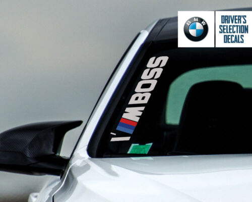 BMW Performance I/'M BOSS Side Windshield Decal windows sticker graphic