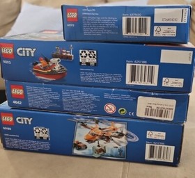 LEGO CITY LOT Fishing Boat 4642 Police 60312 Arctic 60193 Dock Fire 60213 SEALED