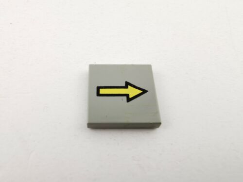 Lego® Fliese grau 2x2 mit gelben Pfeil bedruckt 3068bp08 7839 1968 6891 
