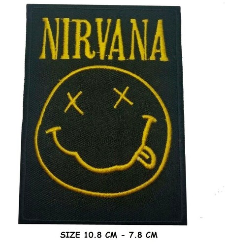 NIRVANA Iron on Patch Rock Music Band Patch Embroidered Sew on Jacket New