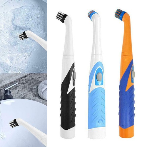 Sonic Scrubber Electric Cleaning Brush Ultrasonic Dust Cleaner W// 4 Heads Tool*