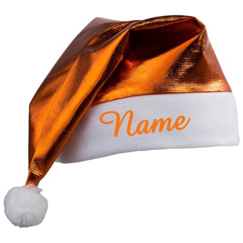 Chapeau de Père Noël avec Nom Brodé,St.Nicolas Xmas Bonnet Noël,Plusieurs 