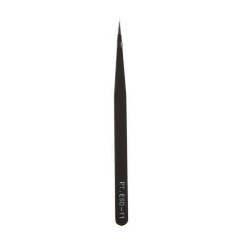 Anti-static Stainless Tweezers Steel Fine Tip Straight Forceps Non-magnetic PL-j
