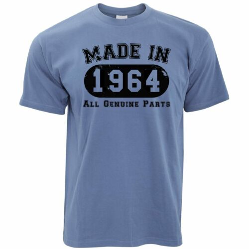Anniversaire T-Shirt Fabriqué en 1964 Toutes les pièces d'origine 
