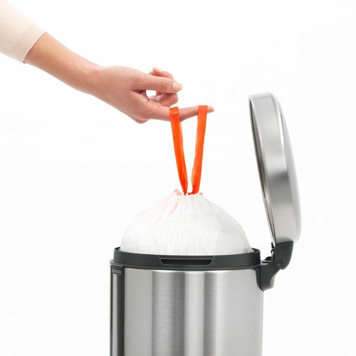 brabantia Treteimer NewIcon 5L Kosmetikeimer Mandel Mülleimer Bioeimer Badeimer