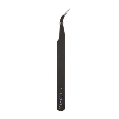 Anti-static Stainless Tweezers Steel Fine Tip Straight Forceps Non-magnetic PL-j