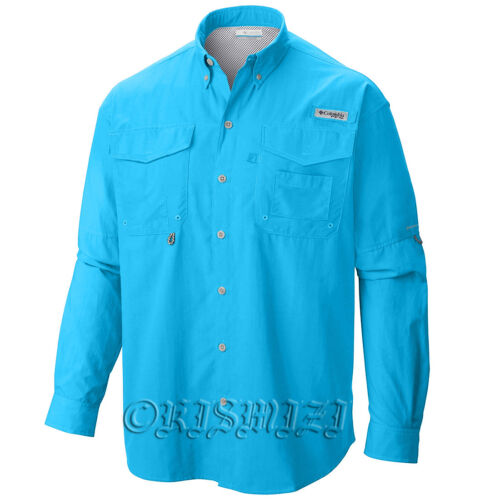 New Mens Columbia PFG /"Bahama II/" Omni-Shade Vented  Fishing Shirt