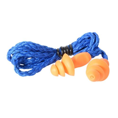 10 Pack 3M1270 Ear Plug Cord Anti-noise Sleep Reusable Silicone Earplug 