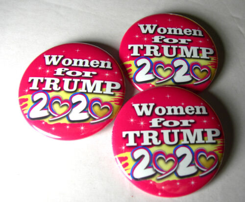 "Women for Trump 2020"  2 Button Set to Keep America safe