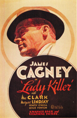 James Cagney movie poster print 1933 Lady Killer 