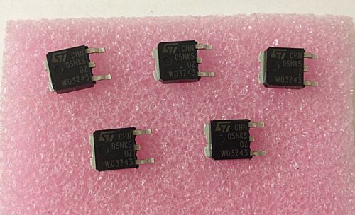 4 Stück/ 4 pieces  STD5NK50Z N-CHANN MOSFET 500V 1.22Ohm  4.4A 70W DPAK IRFR430A 