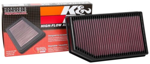 K&N Hi-Flow Air Intake Filter 33-5076 For 2018 Jeep Wrangler JL 2.0L 3.6L 