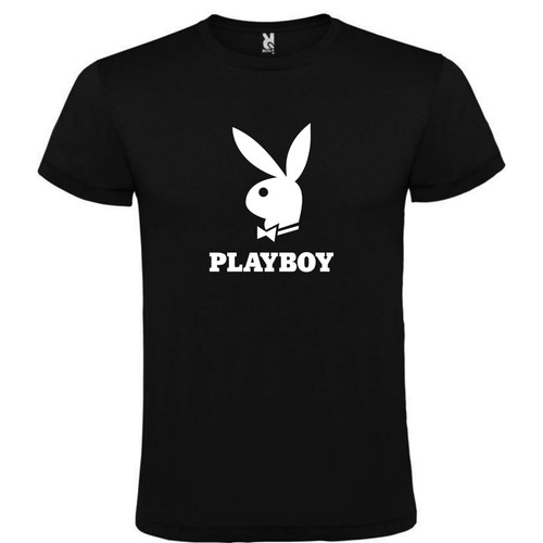 100/% Cotton Sleeves Short L M XL,XXL T-Shirt Black Playboy Logo Man S