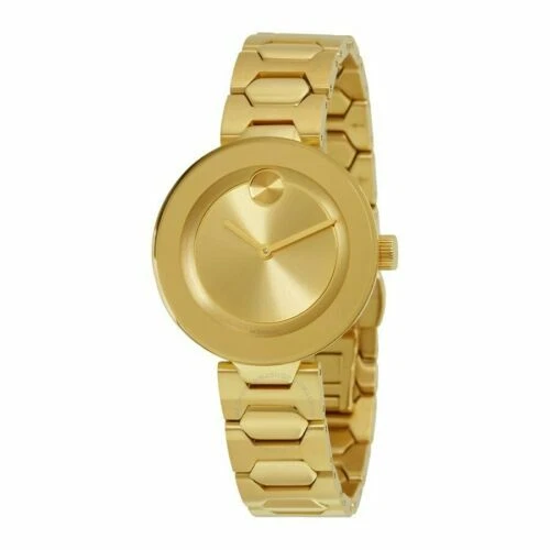 Gold Plated Band Swiss Made Wristwatches