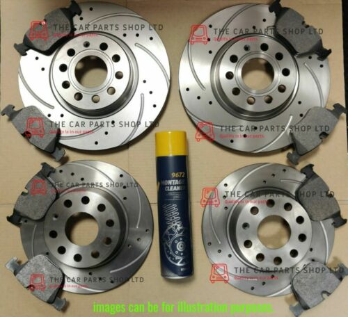FOR VAUXHALL INSIGNIA 2.0 CDTI MK1 DRILLED GROOVED FRONT REAR BRAKE DISCS /& PADS