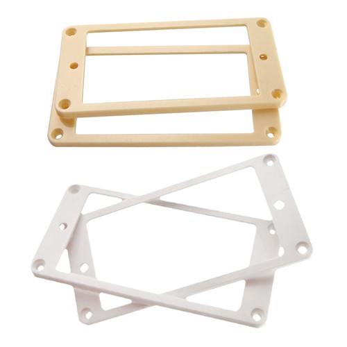 Flachgitarre Humbucker Pickup Frame Montage Ringe für E-Gitarre Weiß