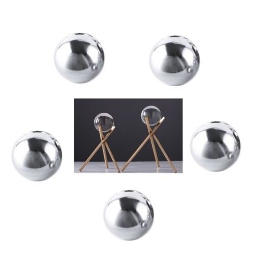 5PCS 25mm 304 Stainless Steel Sphere Hollow Loose Bearing Ball Home Decoration