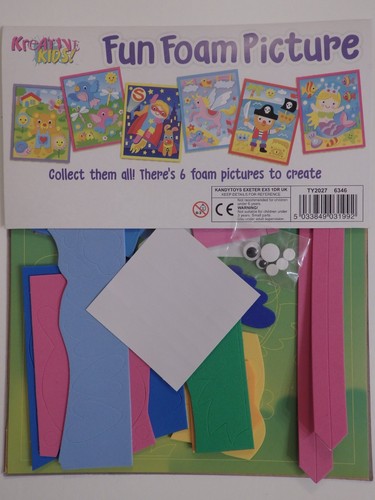 Choice of 5 Make Your Own Fun Foam Picture Kreative Kids