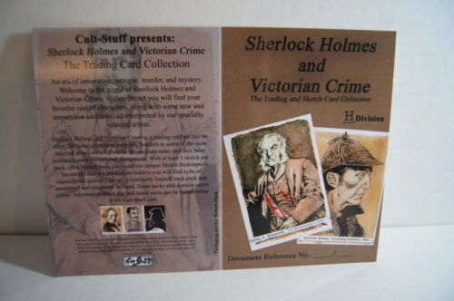 CULT-STUFF RARE ITEM Unused PRODUCT PACKAGING from SHERLOCK HOLMES VICTORIAN 