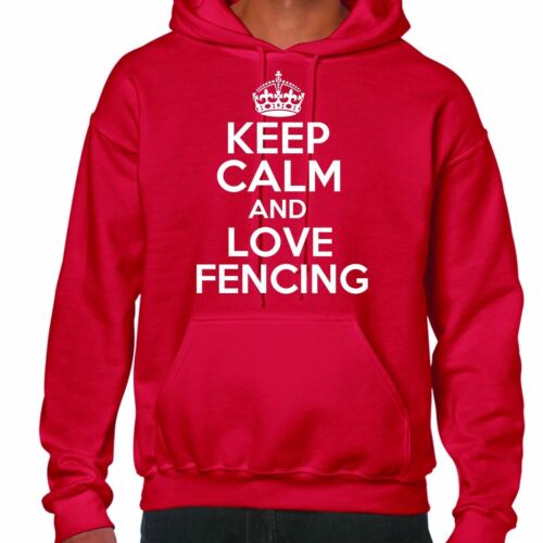Keep Calm and Love escrime hoodie