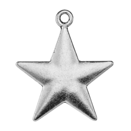 20Pc Ancient Silver Star Moon Eye Charm Pendant For DIY Necklace Bracelet Making 