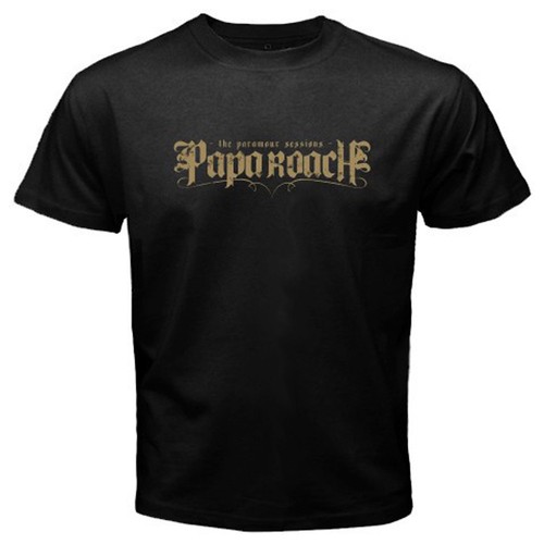 New Papa Roach Hard Rock Band Logo Men/'s Black T-Shirt Size S-3XL