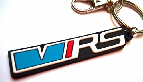 SKODA VRS keyring high quality rubber keychain for OCTAVIA FABIA with gift bag 