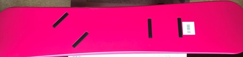 New /"Lucky Bums/" Kids Pink Plastic Snowboard Size 120 cm