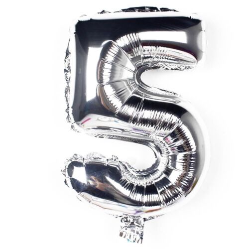 Giant 5th Birthday Party Number 5 Foil Balloon 32/" inch Air Decoration Age 5