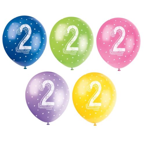 Happy 2nd Birthday Party Balloons Banners /& Decorations AGE 2
